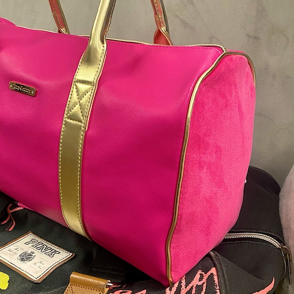 Juicy Couture Pink Overnight Weekender Duffle Bag - Picture 4 of 10